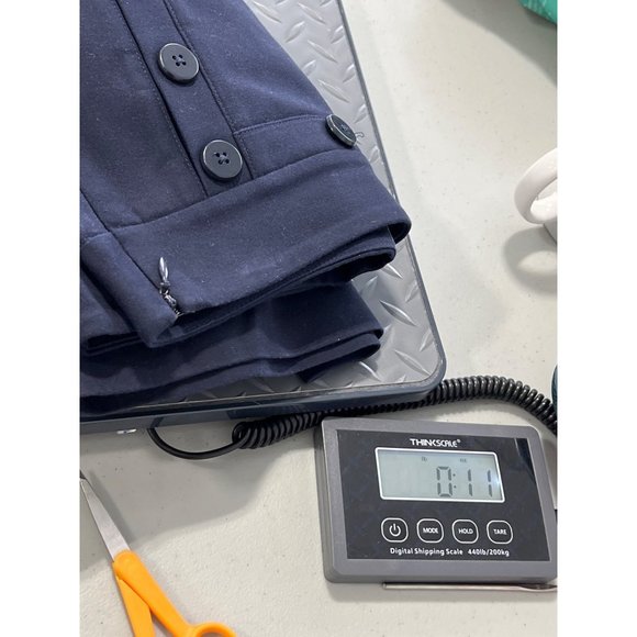 CAbi Mariner High Rise Trouser Pants Womens 2 Flare Leg Nautical Navy Blue - Picture 8 of 8